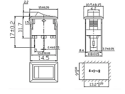 SMRS Mini Geçiş Anahtarı ON-OFF Beyaz - 2