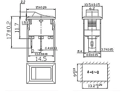 SMRS Mini Geçiş Anahtarı ON-OFF Siyah - 2