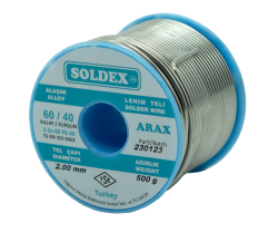 Sn60 Pb40 Arax Solder Wire - 2mm 500gr - Soldex