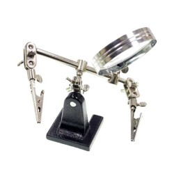 Soldering Iron Stand with Magnifier - Robotistan