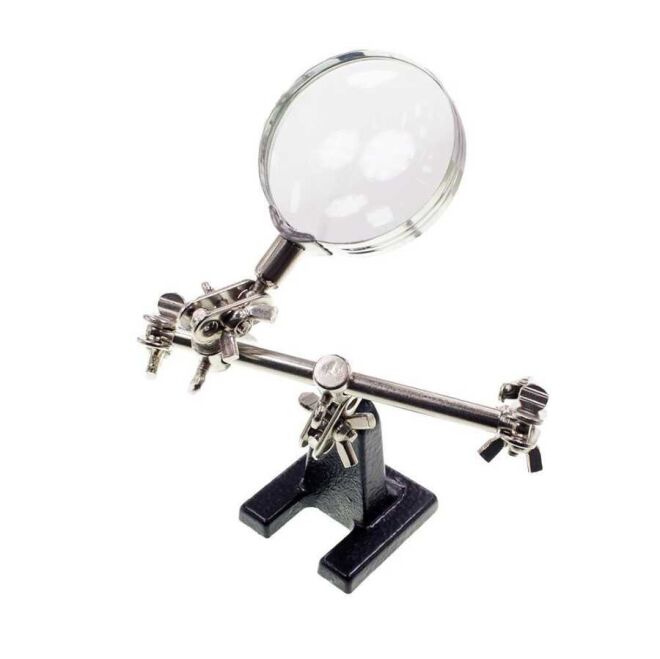 Soldering Iron Stand with Magnifier - 2