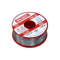 Soldex 0.5 mm 200 gr Soldering Wire (%60 Sn / %40 Pb) 