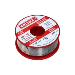 Soldex 1.2 mm 200 gr Soldering Wire (%60 Sn / %40 Pb) 
