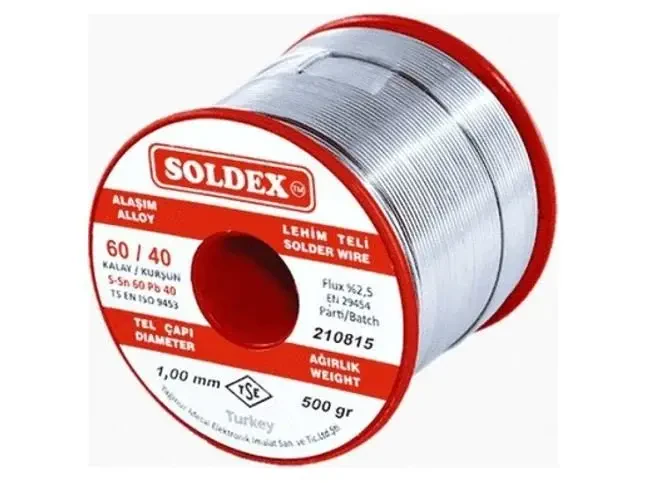 Soldex Sn60 Pb40 Lehim Teli - 1mm 500gr - Soldex