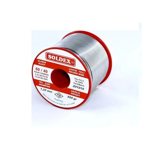 Soldex Sn60 Pb40 Solder Wire - 1.2mm 500gr - 1