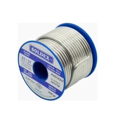 Soldex Sn63 Pb37 Stained Glass Solder Wire (Without Paste) - 3mm 500gr - Soldex