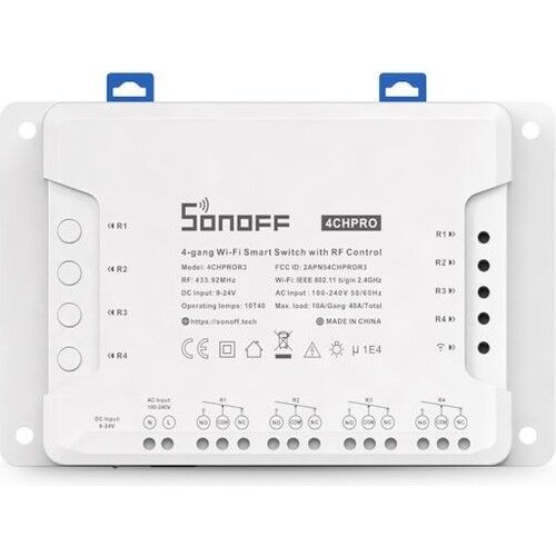 Sonoff 4CHPROR3 - 4-Channel Smart Relay Board - Google and Alexa Compatible - 2