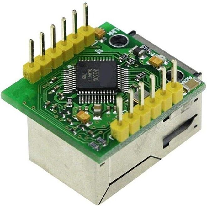 SPI to Ethernet/TCP/IP Converter - W5500, USR-ES1 - 2
