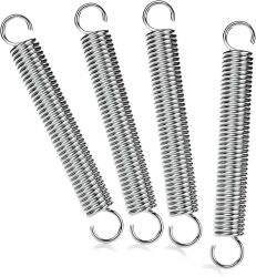 Stainless Steel Double Hook Extension Tension Spring 8x53mm - Pack of 2 