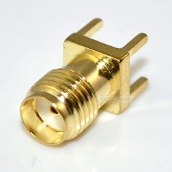 Straight SMA Female to PCB Mount - 1