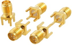 Straight SMA Female to PCB Mount - 2