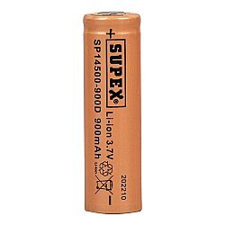 SUPEX IFR14500 3.7V 900 mAh Li-ion Şarjlı Pil - Kutup Başsız 