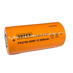 SUPEX IFR32700 3.2V 6000 mAh Li-ion Şarjlı Pil - Kutup Başsız - Supex