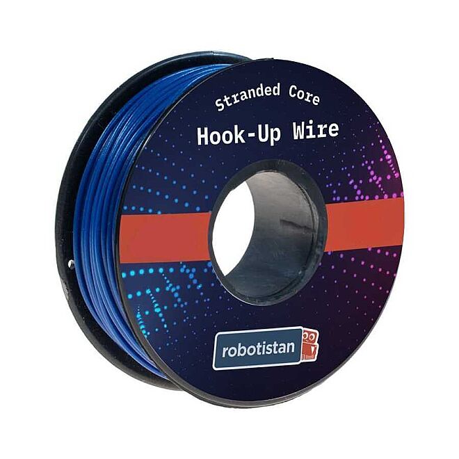 Tek Damar Montaj Kablosu 24AWG 20m - Mavi - 1