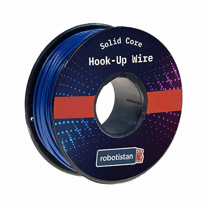 Tek Damar Montaj Kablosu 24AWG 20m - Mavi - 1