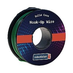 Tek Damar Montaj Kablosu 24AWG 20m - Yeşil - Robotistan