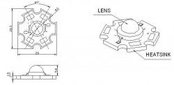 Tekli Yıldız Power Led PCB'si - Alüminyum - 4