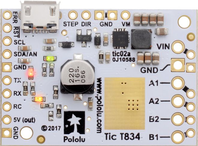 Tic T834 Step Motor Sürücü (PC-Serial-I2C-PWM-Analog) - 3