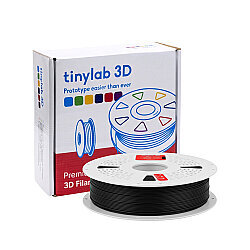 tinylab 3D 1.75 mm Black PLA Filament - Coil compatible with Combo - 2