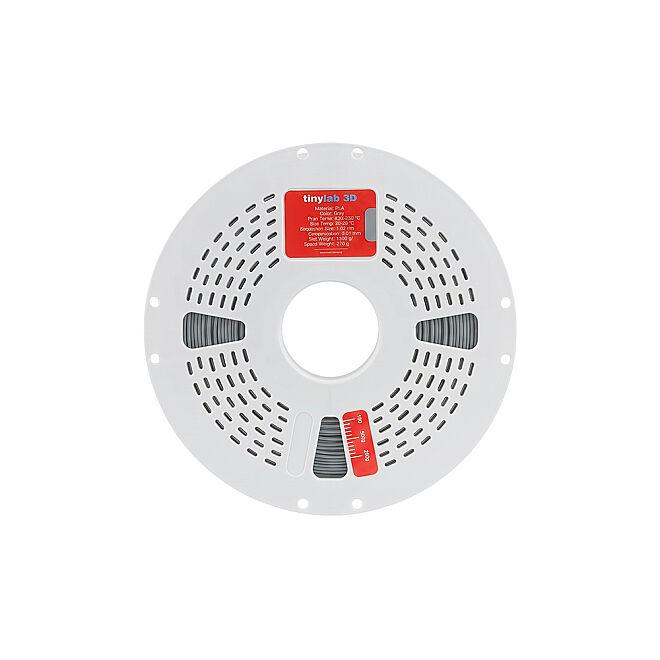 tinylab 3D 1.75 mm Gray PLA Filament (Combo compatible spool) - 5