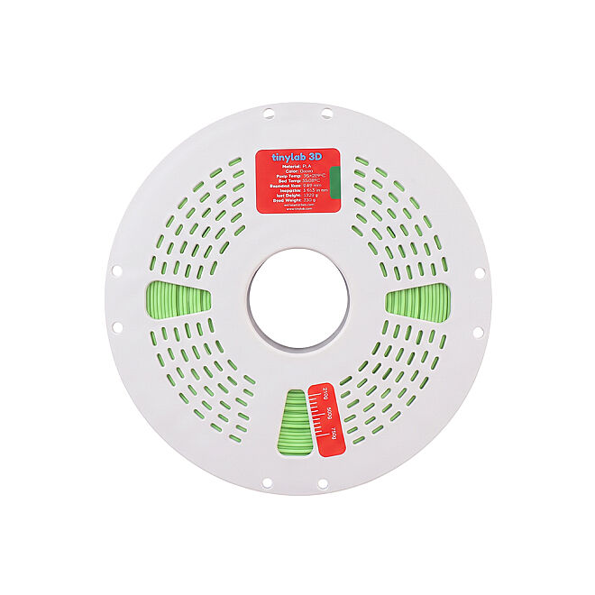 Tinylab 3D 1.75 mm Green PLA Filament - Combo compatible spool - 5