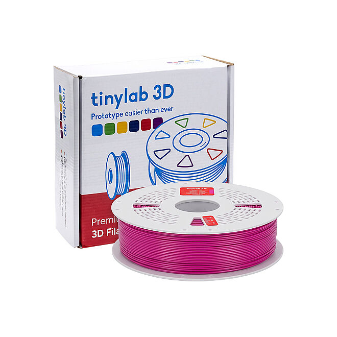 tinylab 3D 1.75 mm Magenta PLA Filament - Combo compatible spool - 2