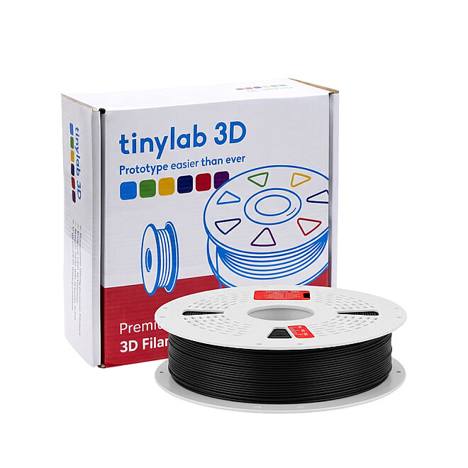 tinylab 3D 1.75 mm Siyah PLA Filament - Combo uyumlu makara - 2