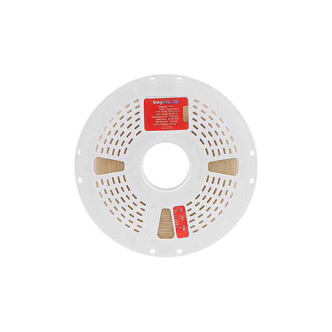 tinylab 3D 1.75 mm Transparent (Natural) PLA Filament - Coil compatible with Combo - 5