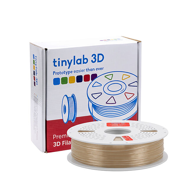 tinylab 3D 1.75 mm Transparent (Natural) PLA Filament - Coil compatible with Combo - 2