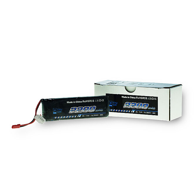 Tinylab 7.4V 2S Lipo Batarya 2200mAh 40C - 1