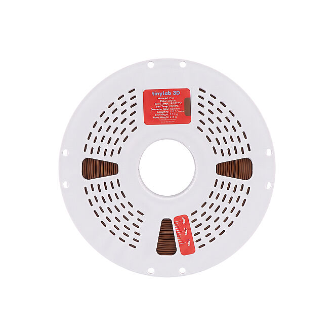 tinylab Hyper 3D 1.75 mm brown PLA High-Speed Filament - 5