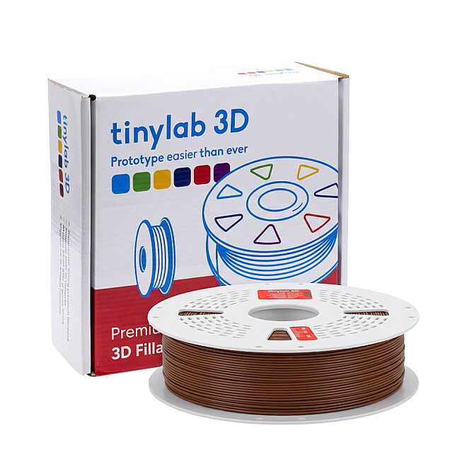 tinylab Hyper 3D 1.75 mm brown PLA High-Speed Filament - 2