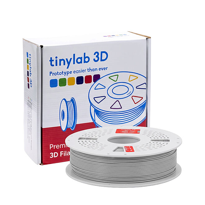 tinylab 3D Hyper 1.75 mm Silver PLA High-Speed Filament - 2