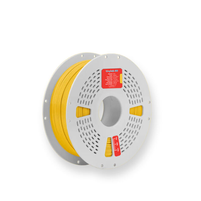 tinylab Hyper 3D 1.75 mm Yellow PLA High-Speed Filament - 1