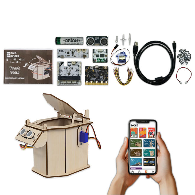 Trash Tech Add-On for PicoBricks for Micro:Bit - 1