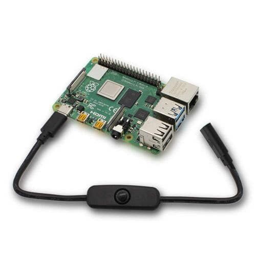 Type-C Raspberry Pi 4 Güç Anahtarlı Kablo - 3