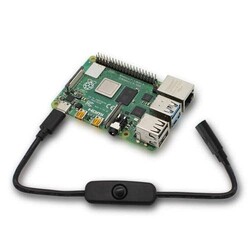 Type-C Raspberry Pi 4 Güç Anahtarlı Kablo - 3