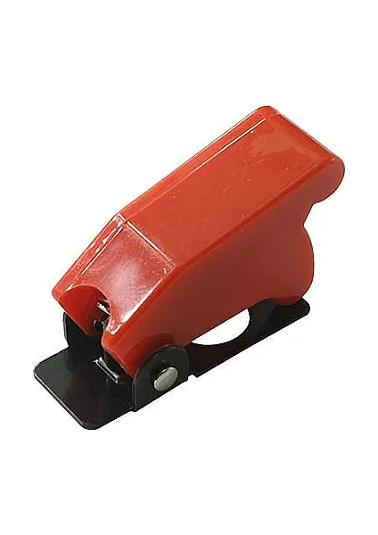 Uçak Tipi Toggle Anahtar Emniyet Kapağı Kırmızı - 1