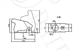 Uçak Tipi Toggle Anahtar Emniyet Kapağı Kırmızı - 3