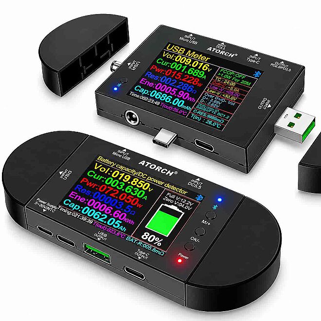 UD24 2.4 İnç Bluetooth USB Güç Ölçer - 1