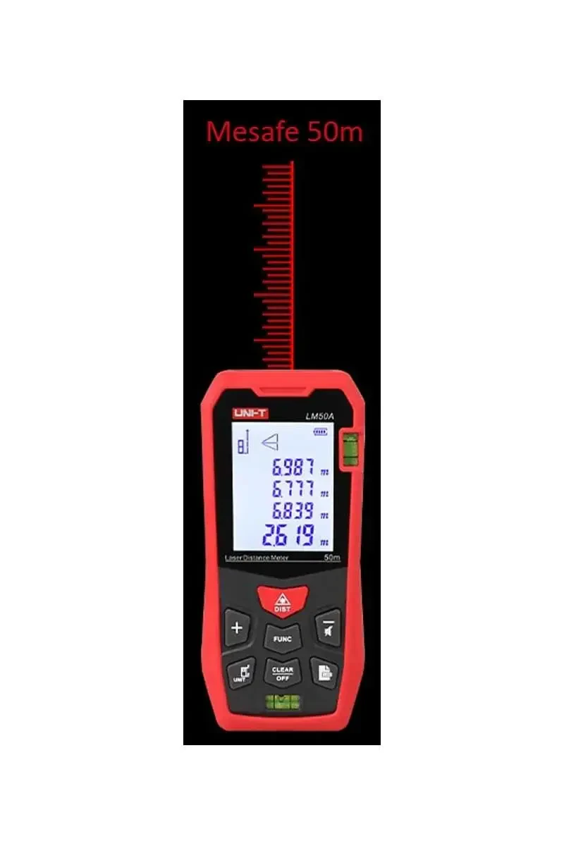 UNI-T LM50A Lazer Mesafe Ölçer (Lazermetre) - 3