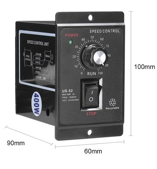 US-52 Single-Phase Asynchronous Motor Speed Regulator - 3