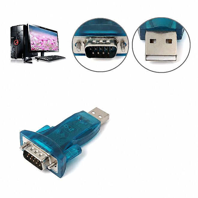 USB - RS232 CH340 DB9 Erkek Seri Dönüştürücü - 3