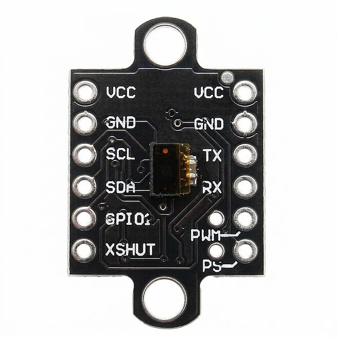 VL53L0X Lazer ToF Sensör Modül (I2C, PWM, Serial) - siyah - 3
