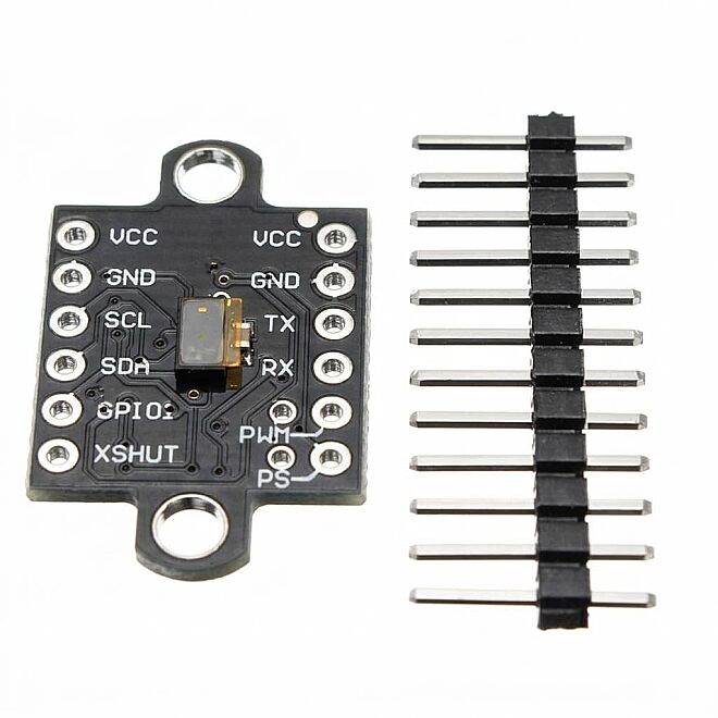 VL53L0X Lazer ToF Sensör Modül (I2C, PWM, Serial) - siyah - 2