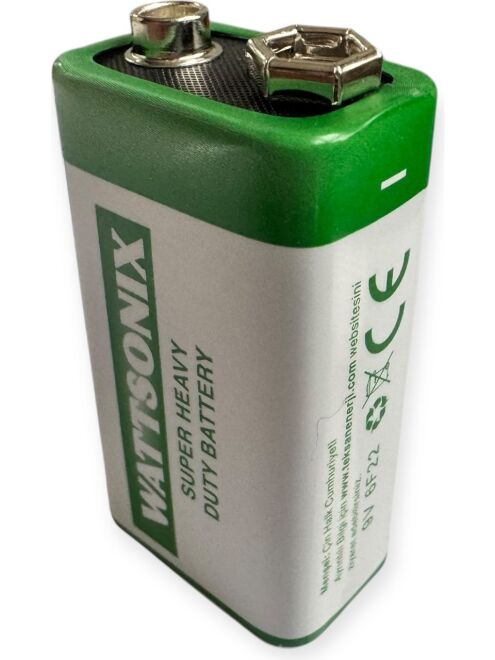 Wattsonıx Çinko Karbon 9V Pil - Tekli - 2