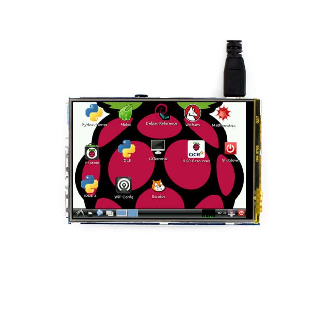 WaveShare 3,5'' Raspberry Pi Touch LCD Display (Primary Display) - 5