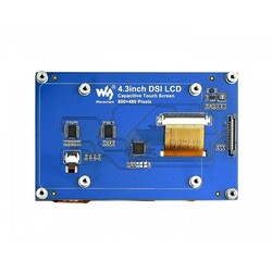 WaveShare 4.3 inch DSI Kapasitif Dokunmatik Ekran - 800x480 - 5