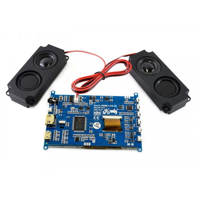 WaveShare 5 inch HDMI Resistive Touch LCD (Multi System)- 800x480 (G) - 2