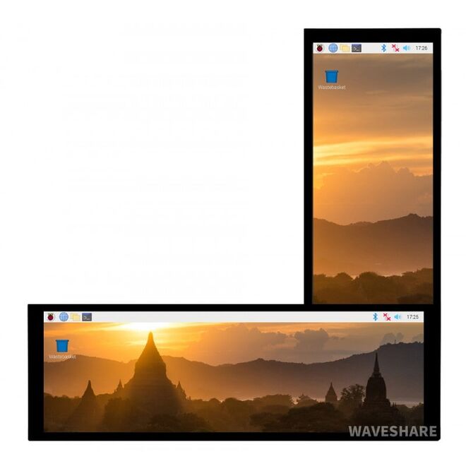 WaveShare 7.9 inch HDMI Kapasitif Dokunmatik LCD Ekran - 400x1280 - 3